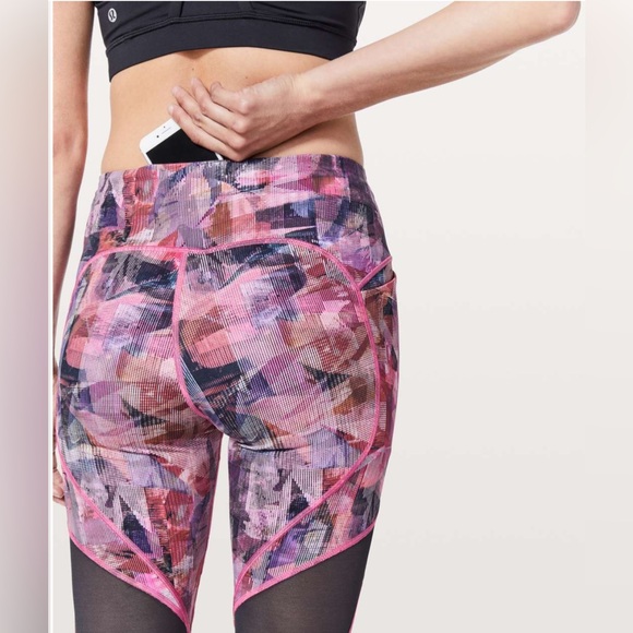 NWOT Lululemon On Pace Crop *21" Sun Dazed Multi Pink - Picture 3 of 9